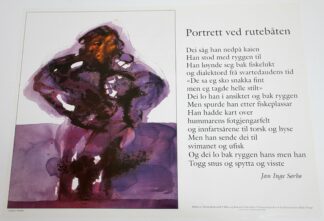 Portrett ved rutebåten — plakat