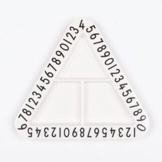 Design Letters snackbrikke, melamin, trekanta