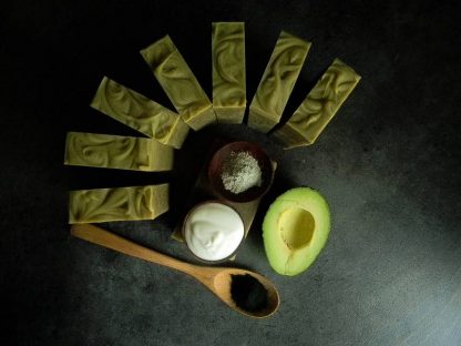 Såpe med lukt av agurk og avokado