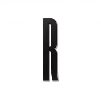 Designbokstav R svart - Arne Jacobsen