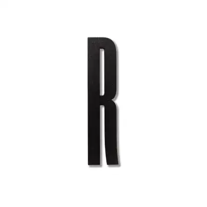 Designbokstav R svart - Arne Jacobsen