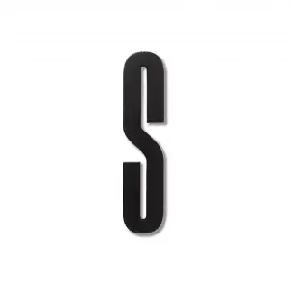 Design Letters bokstav – S svart