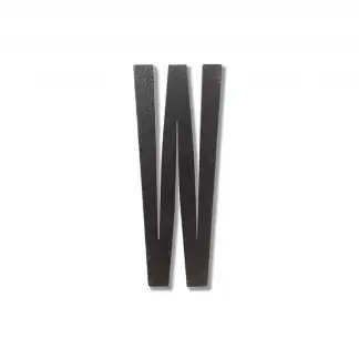 Design Letters bokstav – W svart