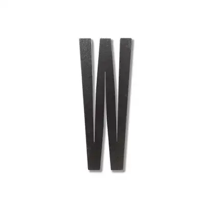 Design Letters bokstav – W svart