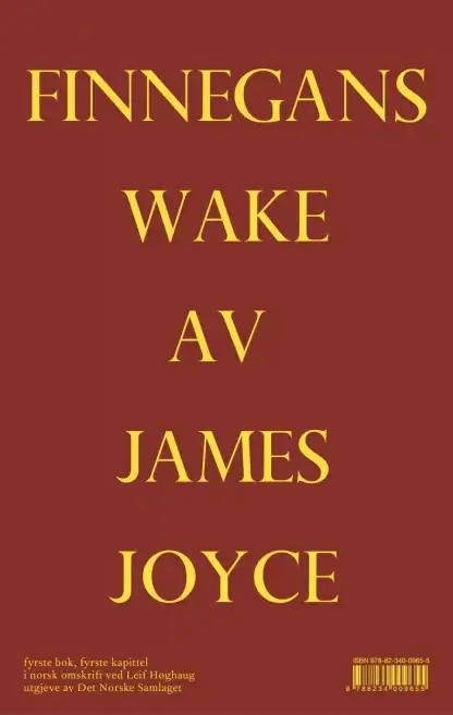 Bilete av boka Finnegans Wake