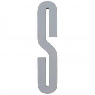 Design Letters bokstav – S grå