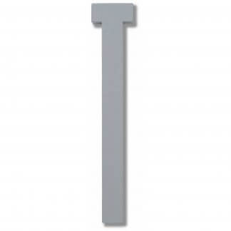 Design Letters bokstav – T grå