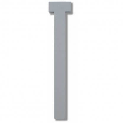 Design Letters bokstav – T grå