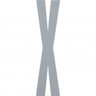 Design Letters bokstav – X grå