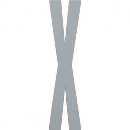 Design Letters bokstav – X grå