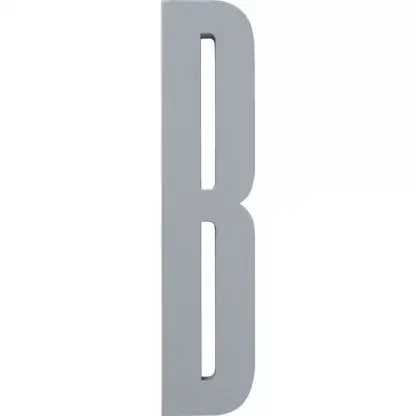 Design Letters bokstav – B grå