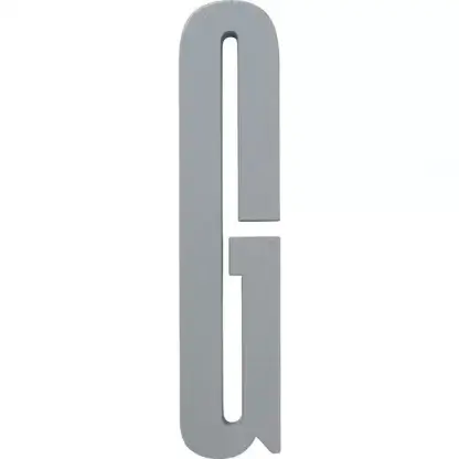 Design Letters bokstav – G grå