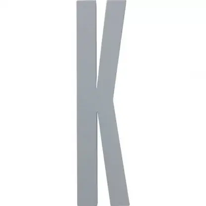 Designbokstav K grå - Arne Jacobsen
