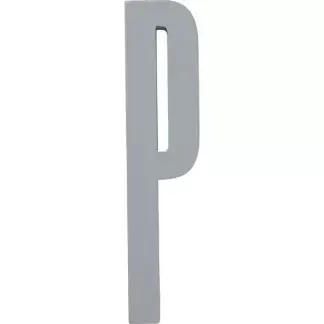 Design Letters bokstav – P grå