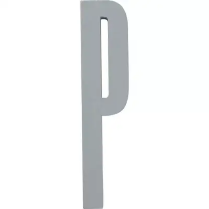 Design Letters bokstav – P grå