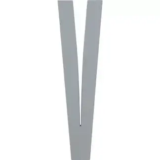Design Letters bokstav – V grå