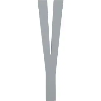 Design Letters bokstav – Y grå