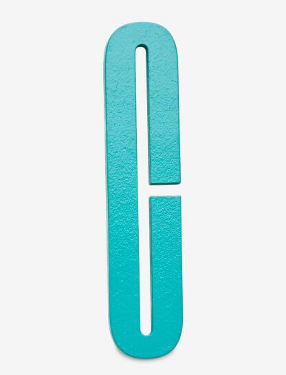 Design Letters bokstav – C turkis