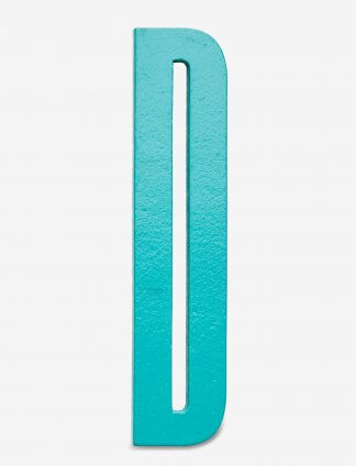 Design Letters bokstav – D turkis