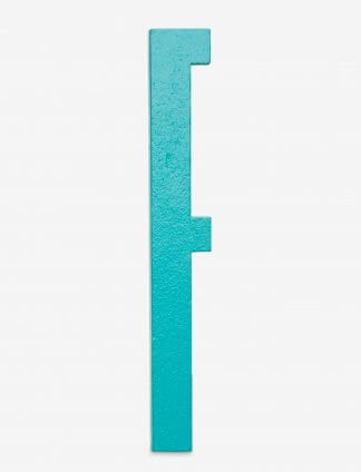 Design Letters bokstav – F turkis