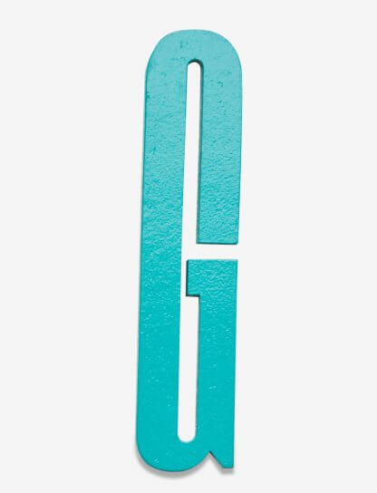 Design Letters bokstav – G turkis