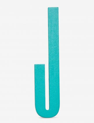 Design Letters bokstav – J turkis