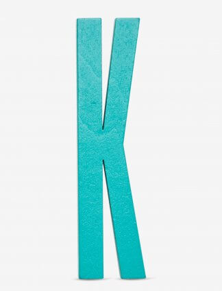 Design Letters bokstav – K turkis