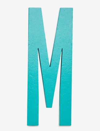 Design Letters bokstav – M turkis