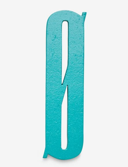 Design Letters bokstav – Ø turkis