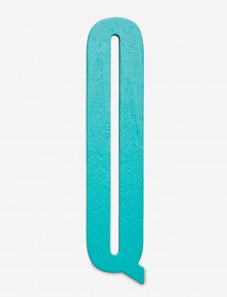 Design Letters bokstav – Q turkis
