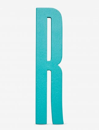Design Letters bokstav – R turkis