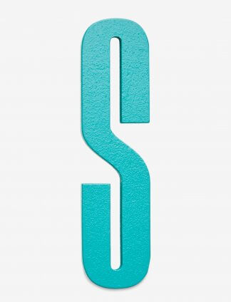 Design Letters bokstav – S turkis