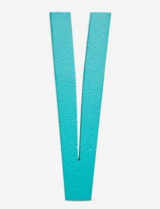 Design Letters bokstav – V turkis