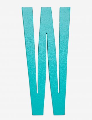 Design Letters bokstav – W turkis