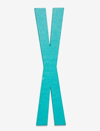 Design Letters bokstav – X turkis