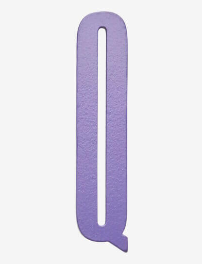 Design Letters bokstav – Q lilla