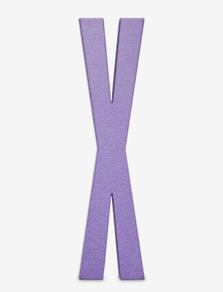 Design Letters bokstav – X lilla