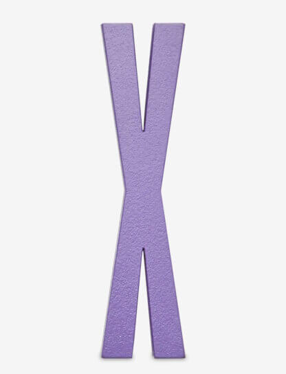 Design Letters bokstav – X lilla