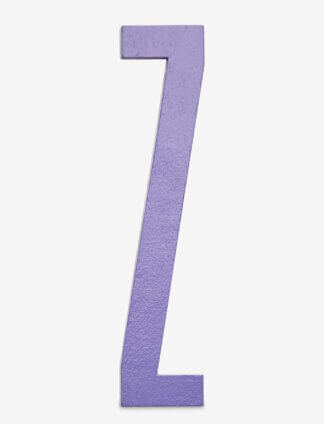 Design Letters bokstav – Z lilla