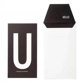 Design letters kort U