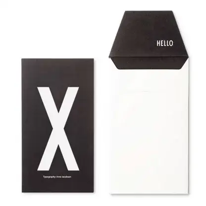 Design letters kort X