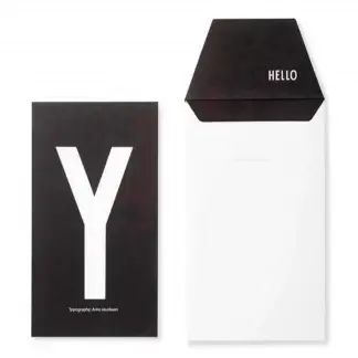 Design letters kort Y
