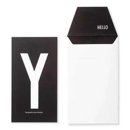 Design letters kort Y