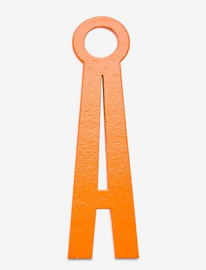 Designbokstav Å oransje