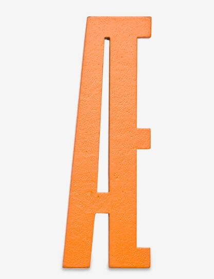 Designbokstav Æ oransje