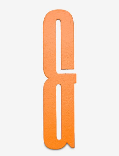Designbokstav & oransje