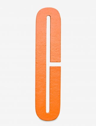 Designbokstav C oransje
