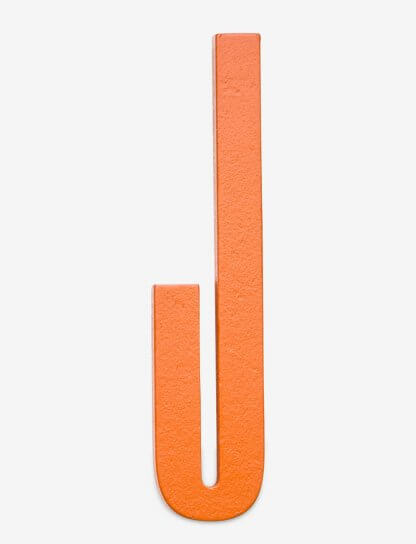 Design Letters bokstav – J oransje