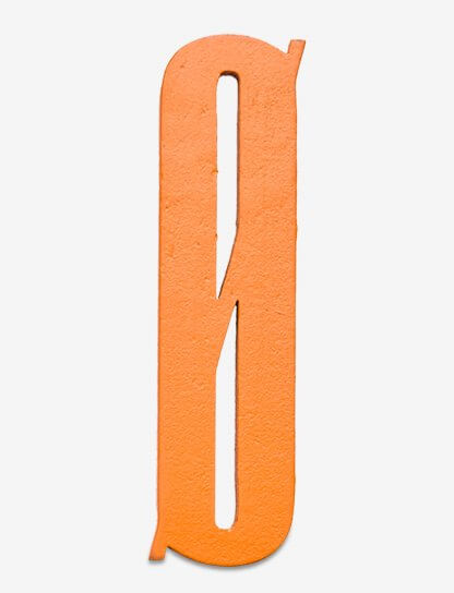 Designbokstav Ø oransje