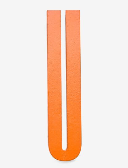 Design Letters bokstav – U oransje